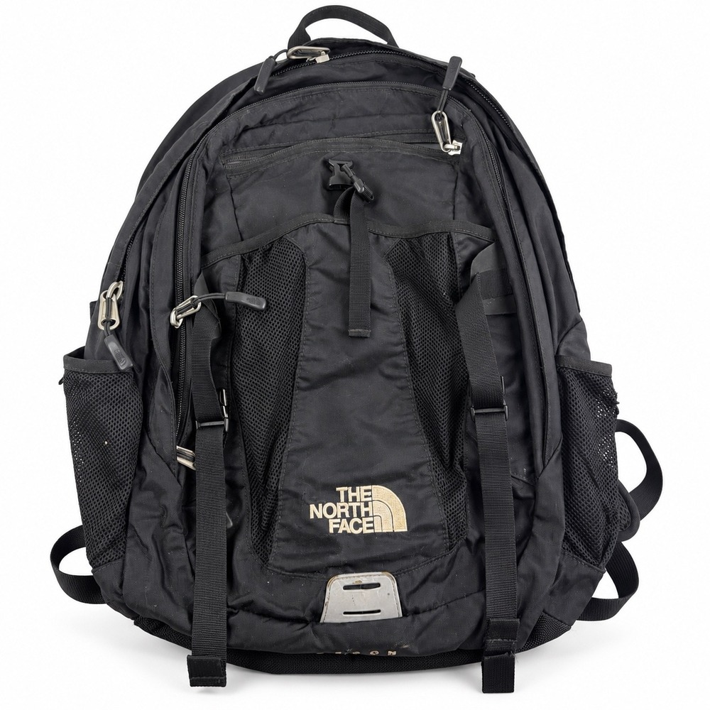 The North Face Recon Black Mens Outdoor Hiking Laptop Backpack Bag